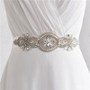 Bride Rhinestone Bead Ribbon Elegant Party Dress Sash Belt Wedding Cocktail Dress Accessories