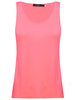 Brief Casual Women Sleeveless Solid Color Regular Length Mercerized Cotton Vest