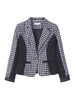 Brief Style Slim Single Breasted Houndstooth Blazer