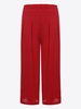 Brief Women Solid Elastic Waist Chiffon Ninth Pants