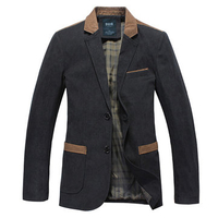 British Style Casual Business Stitching Jacket Slim Fit Blazer For Men