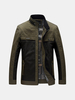 British Style Casual Business Stitching Thin Comfortable Stand Collar Jacket For Men