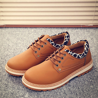 British Style Metal Button Lace Up Work And Casual Shoes For Men