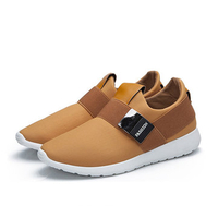 Buckle Pure Color Slip On Casual Sport Running Jogging Sneakers