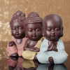 Buddha Statue Monk Figurine Tathagata Mandala Tea Pet Ceramic Crafts Decorative Ornaments