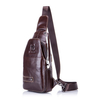 Bullcaptain Genuine Leather Chest Bag Business Crossbody Bag Sling Bag For Men