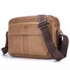 Bullcaptain Genuine Leather Chest Bag Casual Vintage Crossbody Bag For Men