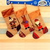 Burlap Canvas Christmas Stocking Christmas Gift Bag