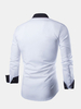 Business Casual Fashion Cotton Solid Color Slim Fit Dress Shirts for Men
