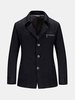 Business Casual Korean Style Solid Color Slim Fit Blazers for Men