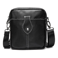 Business Genuine Leather Cowhide Crossbody Bag Shoulder Bag For Men