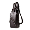 Business PU Chest Bag Solid Contracted Sling Bag Crossbody Bag For Men