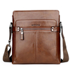 Business Pu Crossbody Bag Solid Contracted Sling Bag Shoulder Bag For Men