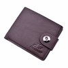 Business PU Leather Wallet Casual Portable Card Holder Coin Bag For Men