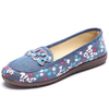 Butterfly Knot Floral Casual Soft Slip On Flat Loafers For Women