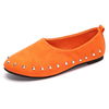 Button Rivet Metal Decoration Flat Lazy Shoes For Women