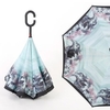 C-Hook Hands Windproof Umbrella Reverse Folding Double Layer Inverted Umbrella Rain Protection