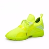 Camel Mesh Breathable Color Match Striper Flat Sport Running Shoes