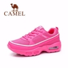 Camel Mesh Leather Breathable Peach Air Lace Up Running Sport Sneakers