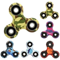 Camouflage 3D Fidget Finger Spiral Bearing Hand Tri-Spinner Anti Stress Kid Toys