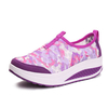 Camouflage Mesh Breathable Rocker Sole Platform Shake Shoes