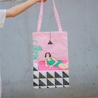 Canvas Cartoon Funny Pattern Cute Bags Shoulder Bag Handbag