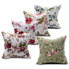 Canvas Flower Printed Throw Pillow Case Sofa Back Car Cushion Cover Home Decor