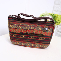 Canvas National Style Crossbody Bag Shoulder Bags For Women