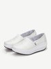 Canvas Pattern Rocker Sole Platform Shake Trainers For Women