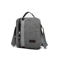 Canvas Waterproof Crossbody Bag Leisure Vintage Single-shoulder Bag For Men