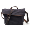 Canvas With Leather Casual Crossbody Bag For Men