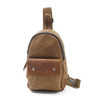 Canvas With Leather Chest Bag Crossbody Bag For Men Women