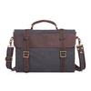 Canvas With Leather Crossbody Bag Vintage Single-shoulder Bag Handbag Briefcase For Men