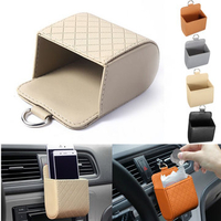 Car Accessories Air PU Box Organizer Storage Bags Phone Pocket Pouch Vehicle Bag Holder