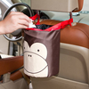 Car Cute Folding Storage Basket Portable Hanging Garbage Can Storage Container