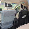 Car Seat Anti-kick Pad Front Mat Hanging Pocket Storage Bag Oxford Washable Floral Bag Rug