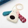 Cartoon Animal Dog Linen Handbag Children Crossbody Bag for Kindergarten Kids