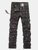Casual Muti-Pockets Loose Camouflage Cargo Pants Cotton Long Trousers For Men