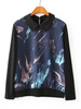 Casual Abstract Pattern Printed Long Sleeve Pullover Blouse