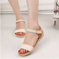Casual Ankle Strap Low Heel Wedges Summer Beach Platforms Shoes