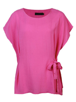 Casual Bating Sleeve Solid Color Slim T-Shirt For Women