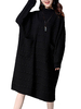 Casual Batwing Jacquard Weave Turtleneck Loose Long Sleeve Women Dress