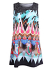 Casual Birds Pattern Sleeveless O-neck Mini Dress For Women