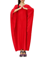 Casual Brief Solid Color Bats Sleeve Women Loose Dresses