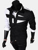 Casual Business Personality Slim Fit Splicing Long Sleeve Fashion Shirts for Men