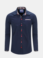 Casual Business Solid Color Long Sleeve Slim Turn-Down Collar Dress Shirt for Men
