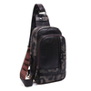 Casual Camouflage Patchwork Sling Bag Microfiber Leather Crossbody Bag For Men