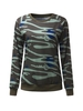 Casual Camouflage Print Long Sleeve O-neck Women Sweatshirt