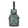 Casual Canvas Nylon Flower Pattern Folding Shoulder Bags Crossbody Chest Bags For Women