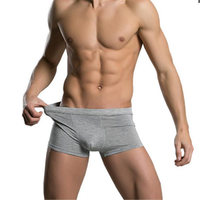 Casual Comfortable Underwear Modal Breathable Mid Rise U Convex Boxer Briefs for Men